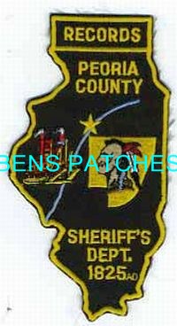 ILLINOIS,A,PEORIA COUNTY SHERIFF RECORDS 2 STATE SHAPED_wm